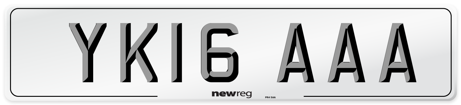 YK16 AAA Number Plate from New Reg